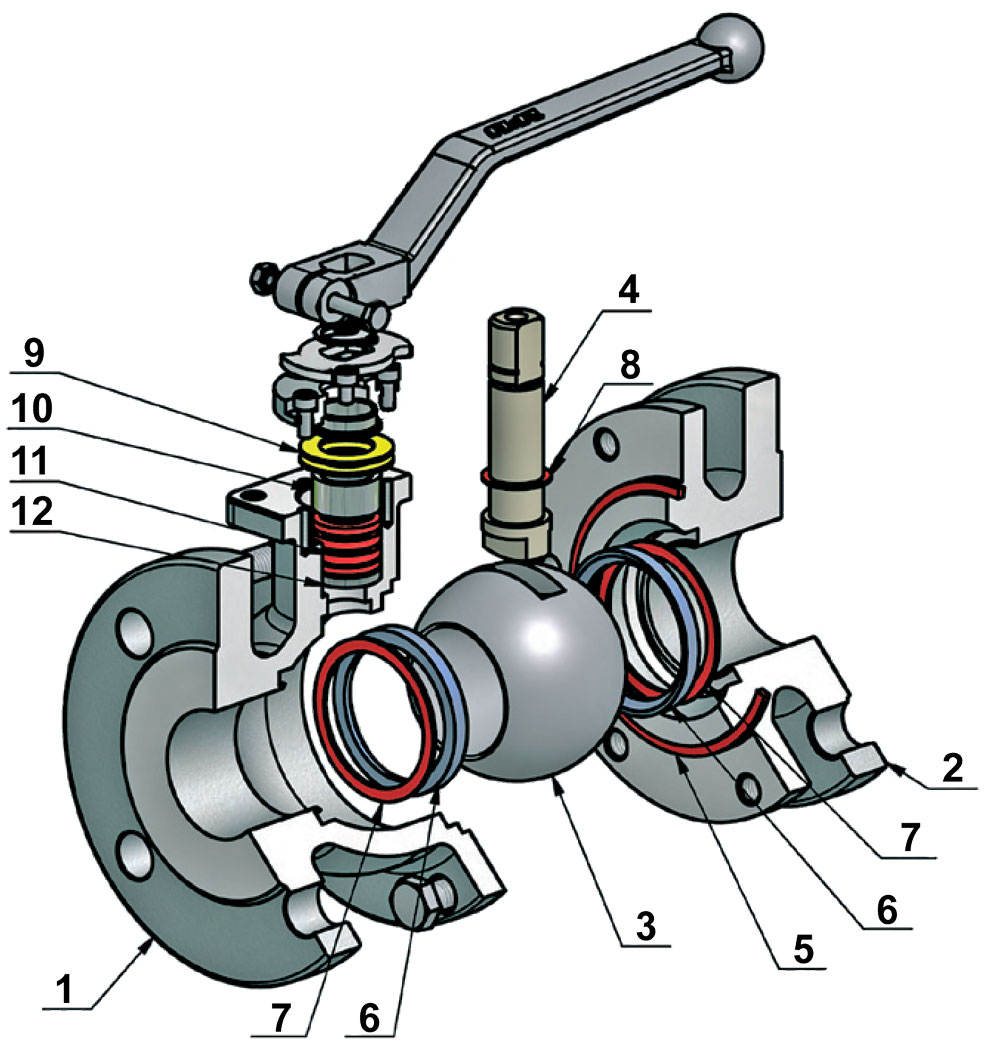 Краны шаровые с уплотнением металл по металлу
