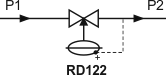 RD122 в якості регулятора тиску